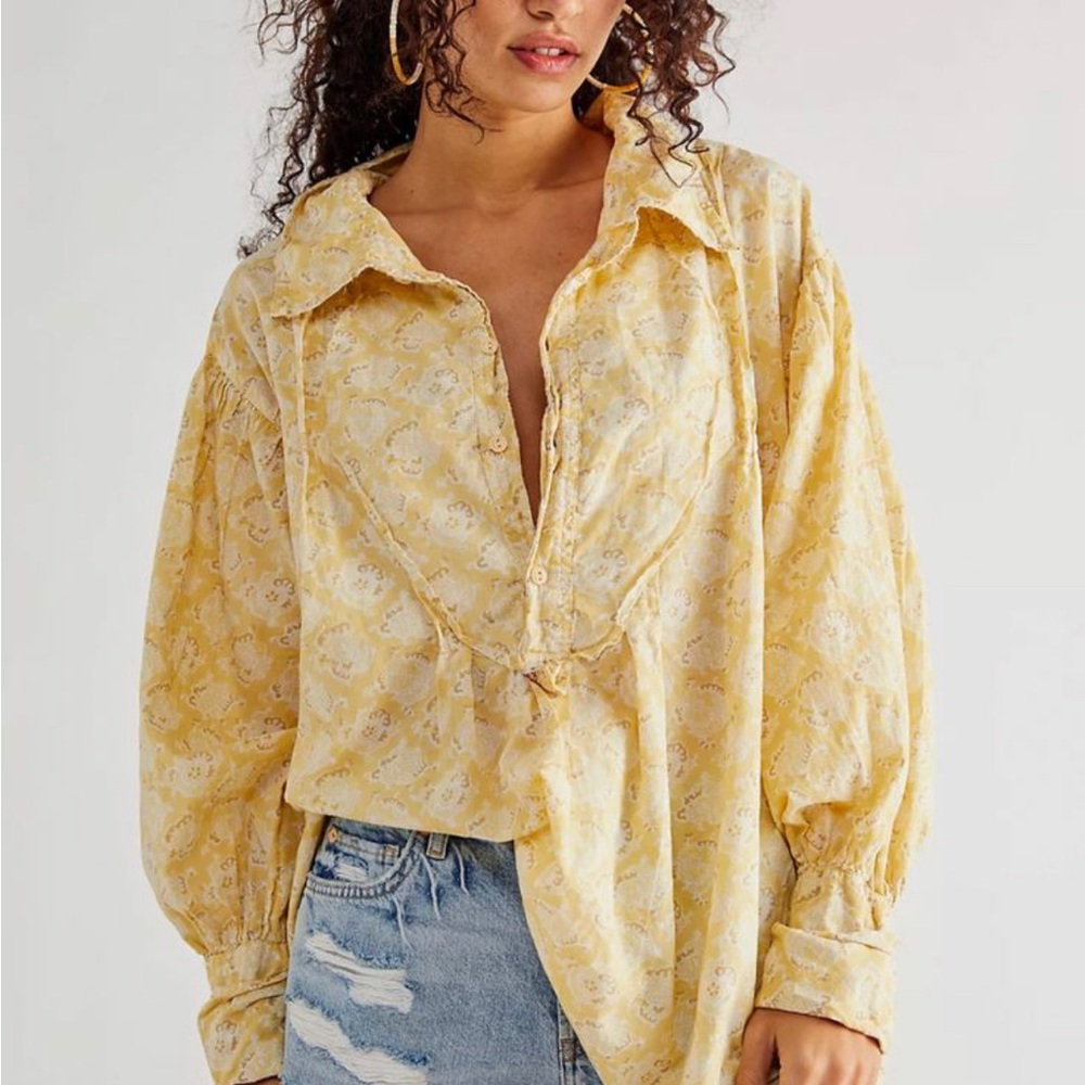 MAGNOLIA PEARL  Block Print Tora Shirt